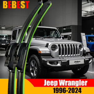 2pcs Wiper Blade For Jeep Wrangler TJ JK JL 1996-2024 Front Windshield Wiper Blades Windscreen Window Accessories 2020 2021 2022