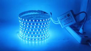 5-30M Waterproof LED Strip RGB Light 220V Led Light Strip with Bluetooth App Control Backlight Light