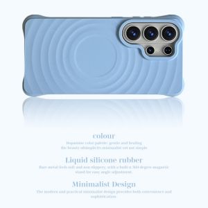 Original Liquid Water Ripple Magnetic Silicone Case For Samsung Galaxy S26 S25 S24 S23 Ultra Plus For Magsafe Charging Cover