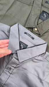 NX Kemeja Polos Cotton Twill Regular Fit Pria