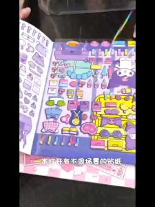 สมุดสติกเกอร์ ลายการ์ตูนน่ารัก สามมิติ แฮนด์เมด DIY สําหรับเด็ก