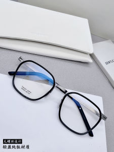 Ultra-Light Titanium Square Frame Glasses Mens Large Face Thin Designer Optical Eyeglass Frame AINOD Pure Titanium Full Frame