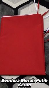 bendera merah putih katun 90x135 cm tebal premium-bendera indonesia