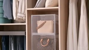Colorlab Acrylic Box Acrylic Handbag Storage Organizer For Closet Case Luxury Storage Box For Clutch