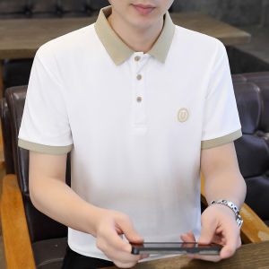 Summer New Mens Polo Shirt Half Sleeve Casual Match All Breathable Cool Short Sleeve T-shirt Standard Fit Printed Fashion Urban