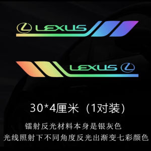 Miếng Dán Xe Lexus LSNX Leaf Board Triangle Window Mirror Body Door Colorful Laser Decorative Sticker 3D Car Decoration