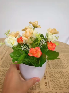 Artificial Potted Plant Artificial flowers Bonsai with Realistic Appearance Vivid Colors Home Decor