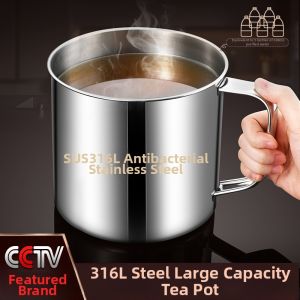 Large Capacity Shatterproof 316 Stainless Steel Tea Cup