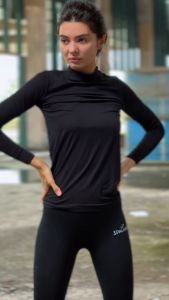 𝐁𝐈𝐈𝐔 Baju Kaos Inner Manset Wanita Lengan Panjang Premium Adem