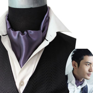 Pure Silk Scarf Versatile British Style Mens Tie Casual Comfortable Solid Color Small Scarf for All Seasons And Occasions