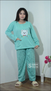 baju tidur wanita dewasa standart PP bb max 70kg serian muda kancing 2 ada kantong banyak motif BTD