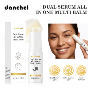 Vitamin C Balm Stick Deep Hydration Multi-purpose Moisturizer Dual Texture Cream Balm Skin Brightening Daily Skincare for All Sk