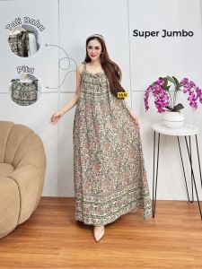 Daster lekbong yukensi terbaru motif batik cap dress tidur adem rayon tebal