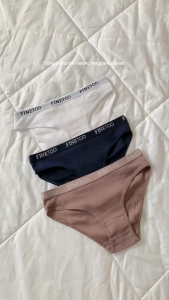 FINETOO 6pcs/set Cotton Womens Panties Soft Breathable Plain Color Comfortable Brief Underwear