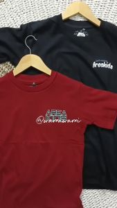 AREAKIDS KAOS ANAK JUNIOR BB 20 SAMPAI 50 KG GAMBAR TERBARU BAHAN KATUN COMBAD 30S ADEM DI PAKE BUAT HARIAN