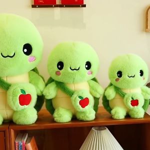 Gấu bông rùa xanh đeo túi trái táo đỏ siêu hot siêu đáng yêu (25cm---60cm) – gấu bông con rùa hàng cao cấp siêu xịn mịn đẹp êm ái an toàn cho trẻ nhỏ