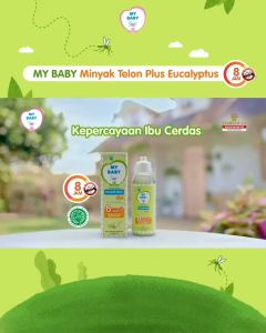 My Baby Minyak Telon Plus Eucalyptus 60ML Minyak Bayi Anti Nyamuk - MY BABY