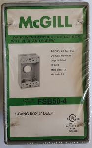 Weatherproof Outlet Box 4-8/16" x 2-13/16"