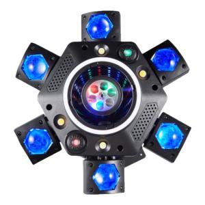 New KTV Flashing Dance Light Sound Control Colorful Rotating Beam Light Bar Nodding Atmosphere Stage Lighting Guangzhou Liangdian