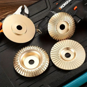 Woodworking Grinding Disc Three-Piece Set 100mm Wide/16Mm Metal Hole Curved Bevel Design Electric Grinder Grinding Disc Wood Cut