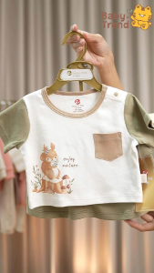 Elegant Kids ชุดเด็กผู้หญิง 12เดือน-3ขวบ ชุดเสื้อแขนสั้นพร้อมกระโปรงสั้น ลายแคมปิ้ง Collection | Babytrend