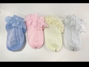 Sweetybayibayi 1-14 Years Baby Girl Lace Socks Breathable Princess Socks Kids Girl Dance Socks