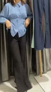 CELANA CUTBRAY KNIT WANITA Higwaist Knit Cutbray Wanita Premium CUTBRAY /CELANA CUTBRAY PREMIUM / celana cutbray / celana panjang wanita / celana cutbray tebal