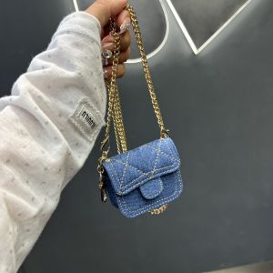 เคส Airpods pro 2 แบบสะพายข้างผ้าเดนิม กระเป๋าใส่หูฟังไร้สายแบบถือได้สำหรับผู้หญิง สไตล์วินเทจ เคสป้องกันแบบยูนิคอป