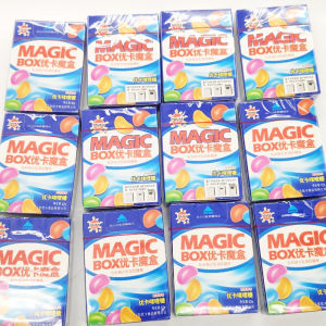 Uka Magic Box Gel Candy Childhood Snacks SoftQQ Candy Rainbow Fruit Gummies Traditional Chinese Candy in a Box Childhood Memory