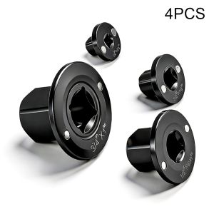 4Pc Low Profile Impact Adapter Set Slim Socket Reducer Kit for Tight Clearance Auto Repair (1/4" 3/8" 1/2" 3/4")