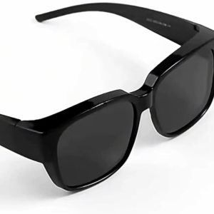 2 in 1 Sunglasses Anti UV HD Lens Fit for Outdoor Activities Clip-On Sunglasses Cermin Mata Hitam
