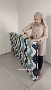 Seprai Kasur Resleting Aesthtetic Bahan Katun Disperse PREMIUM Size 70x200 - 180x200 Homemade