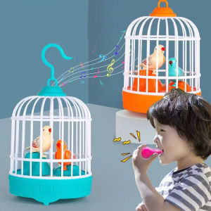 Đồ chơi lồng chim biết hót phát nhạc phát sáng mới nhất 2022 (pin sạc)