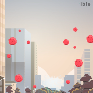 ible Airvida M1 - White 50cm TW typeC เครื่องฟอกอากาศแบบพกพาชนิดไอออน