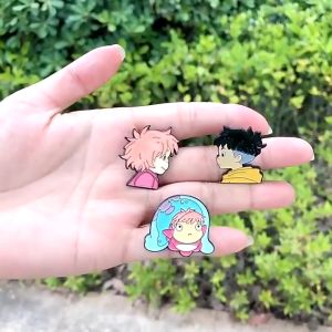 Pin Bros Emblem Ghibli Anime Hayao Miyazaki Enamel Cute Totoro Seeks A Thousand Times Scarecrow