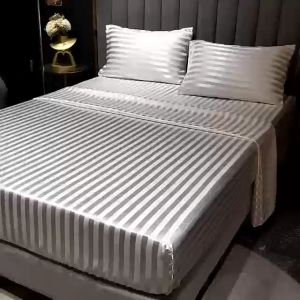 Abraca Dabra Luxury Striped Silky Satin Soft Breathable Pillowcase And Bolstercase For Hair and Skin 1 Piece Pack Eight Colors Sarung Bantal Hari Raya