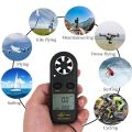 Anemometer Air Wind Speed Gauge Digital Anemometro Thermometer Wind velocity Meter Windmeter 30m/s Temp Test Tool. 