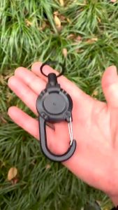 Anti-theft Metal Easy-to-pull Buckle Rope Elastic Keychain Retractable Key Ring Pet Anti Lost