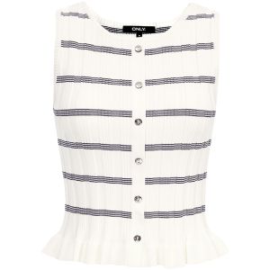 ONLY | Sleeveless Striped Comfortable Knitted Vest