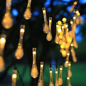 5M 7M Solar String Lights Colorful Crystal Style Waterproof Garden Camping Wedding Restaurant Deepavali Christmas Decor