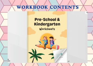 PRE-SCHOOL AND KINDERGARTEN EDUCATIONAL BOOK WRITING CUTTING READING COLORING