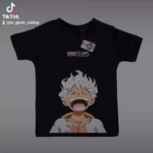 kaos anak laki laki 5 tahun sampai 14 tahun gambar sayap beruang labubu one pice baru