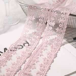 1 Thước Ren Lưới Thêu Hình Cỏ Bốn Lá 5cm Dùng Trang Trí Nhà Cửa Phụ Kiện Quần Áo Làm Nơ Phụ Kiện Tóc Tự Làm