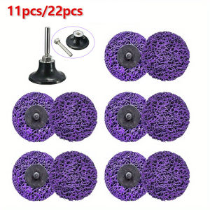 10/21Pcs 2 Inch Strip Discs Stripping Wheel Polishing Wheel with holder Grinding Disc Stripping Wheel For Clean And Remove Paint
