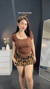 Veronikka • Agatha Squareneck Top for Women – Short Sleeve Blouse | Stretchy Bark Crepe | Non-See-Through | Casual Basic Top | Korean Style | Available in 20 Colors | Sizes S-M and L-XL | Daily Wear Office School or Hangout Outfit