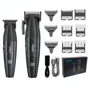 VGR | Máy Cắt Tóc Chuyên Nghiệp Không Dây VGR V-640 Có Thể Điều Chỉnh Độ Dài Dành Cho Nam Máy Cắt Tóc Bằng Kim Loại Sử Dụng Được Khi Ướt/khô