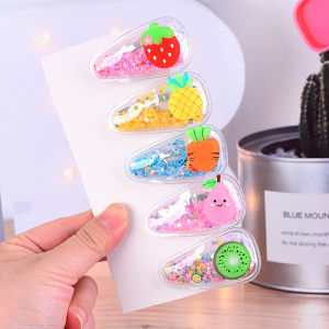 Adorable Dopaamine Girls Baby Side Hair Clip Childrens Colorful Sandflow BB Clip Little Girl Hair Accessories Headwear Clip