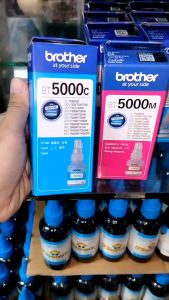 💙น้ำหมึกอิงค์เจ็ท BROTHER BT5000 บราเทอร์ เติมเครื่องปริ้น T300W500W700W800W (ชมพูเหลืองฟ้า) | KKNT