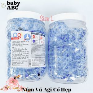 Núm Vú Agi Cổ Hẹp Tiêu Chuẩn Núm ti silicon cho bé sơ sinh và bé lớn 1 Bịch 1 Cái