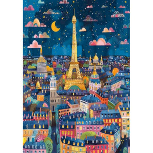 Acrylic Paint By Numbers Tower Scenery Painting By Numbers on Canvas Coloring By Number for Adults Paint Digital Art